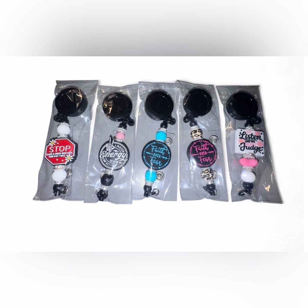 New Inspirational Retractable Badge Reel Choose 2, All Design Options Available